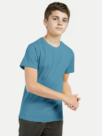 Boys Aqua Crew neck T-shirt