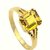 Pukhraj stone ring  Natural  certified gemstone yellow sapphire gold plated ring for men  women