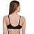 Zourt Poly Cotton B Cup Front Open Bra Set of 2 Black-Black