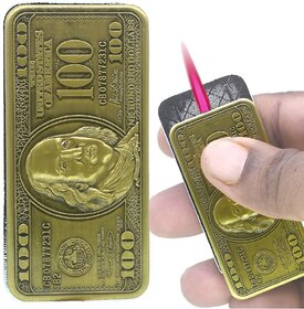 Gold Aluminium Cigarette Lighter ( Pack of 1 ) - 135
