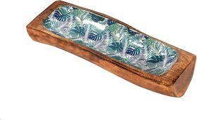 Onlinecraft Wooden Tray (6901) Brown, White Wood Ashtray (Pack Of 1)