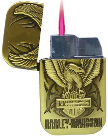 Gold Aluminium Cigarette Lighter ( Pack of 1 ) - 140