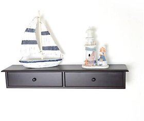 Onlinecrafts Engineered Wood Wall Mount Cabinet (Finish Color - Black, Pre-Assembled)