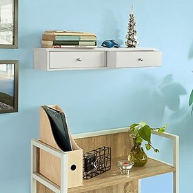 Onlinecrafts Engineered Wood Wall Mount Cabinet (Finish Color - White, Pre-Assembled)