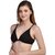 Zourt Poly Cotton B Cup Front Open Bra Set of 2 Black-Rani