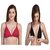Zourt Poly Cotton B Cup Front Open Bra Set of 2 Rani-Black