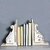 Onlinecrafts Wooden Book End (White, Pack Of 1)