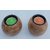 Onlinecraft Wooden Tea Light Holder Wooden 2 - Cup Tealight Holder Set (Clear, Pack Of 2)