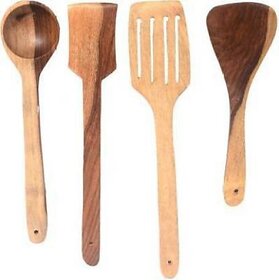C2802 Wooden Spoon Kitchen Tool Set (Brown)