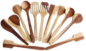 C2786 Wooden Spoon Kitchen Tool Set (Brown)