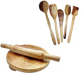 Craftonline Brown Kitchen Tool Set Kitchen Tool Set (Brown, Spatula)