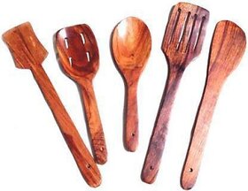 C2794 Wooden Spoon Kitchen Tool Set (Brown)