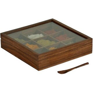 Onlinecrafts Spice Set Wooden (1 Piece)