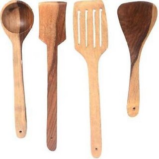 C2802 Wooden Spoon Kitchen Tool Set (Brown)
