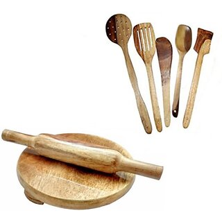 Craftonline Brown Kitchen Tool Set Kitchen Tool Set (Brown, Spatula)