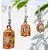 Onlinecrafts Iron Bell Wall Hanging Iron, Wooden Decorative Bell (Orange, Pack Of 1)