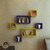 Wooden Wall Shelf Wooden Wall Shelf (Number Of Shelves - 6, Purple, Yellow)