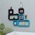 Wooden Wall Shelf Wooden Wall Shelf (Number Of Shelves - 6, Black, Blue)
