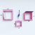 Wooden Wall Shelf (Number Of Shelves - 3, Pink)