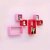 Wooden Wall Shelf Wooden Wall Shelf (Number Of Shelves - 6, Red, Pink)