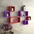 Wooden Wall Shelf Wooden Wall Shelf (Number Of Shelves - 6, Purple, Red)