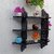 Wooden Wall Self Wooden Wall Shelf (Number Of Shelves - 3, Black)