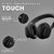 HAMMER Bash Max Over The Ear Wireless Bluetooth Headphones with Mic Touch Control Deep Bass Upto 18 Hours Playtime Bluetooth 5.3 Workout/Travel (Black)
