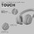 HAMMER Bash Max Over The Ear Wireless Bluetooth Headphones with Mic Touch Control Deep Bass Upto 18 Hours Playtime Bluetooth 5.3 Workout/Travel (Cool Grey)