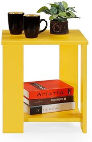Onlinecraft Engineered Wood Bedside Table (Finish Color - Yellow, Pre-Assembled)