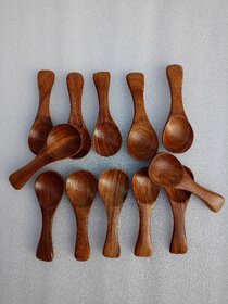 Wooden mini spoon condiments /salt /sugar /tea /coffee and disposable mini spoon set of 10