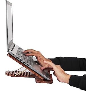 Onlinecraft Wood Portable Laptop Table (Finish Color - Brown, Diy(Do-It-Yourself))