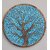 Mango Wood Carving Panel 24X24 Inch (Blue)