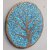 Onlinecraft Mango Wood Carving Wall Panel (24 Inch X 24 Inch, Blue, Brown)