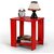 Onlinecraft Engineered Wood Bedside Table (Finish Color - Red, Pre-Assembled)