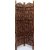 Onlinecraft Solid Wood Decorative Screen Partition (Free Standing, Finish Color - Borwn, 3, Diy(Do-It-Yourself))