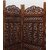 Onlinecraft Solid Wood Decorative Screen Partition (Free Standing, Finish Color - Borwn, 3, Diy(Do-It-Yourself))