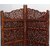 Onlinecraft Solid Wood Decorative Screen Partition (Free Standing, Finish Color - Borwn, 3, Diy(Do-It-Yourself))