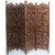 Onlinecraft Solid Wood Decorative Screen Partition (Free Standing, Finish Color - Brown, 4, Diy(Do-It-Yourself))