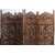 Onlinecraft Solid Wood Decorative Screen Partition (Free Standing, Finish Color - Brown, 4, Diy(Do-It-Yourself))