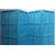 Onlinecraft Solid Wood Decorative Screen Partition (Free Standing, Finish Color - Blue, 4, Diy(Do-It-Yourself))