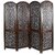 Onlinecraft Solid Wood Decorative Screen Partition (Free Standing, Finish Color - Brown, Diy(Do-It-Yourself))