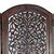 Onlinecraft Solid Wood Decorative Screen Partition (Free Standing, Finish Color - Brown, Diy(Do-It-Yourself))