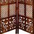Onlinecraft Solid Wood Decorative Screen Partition (Free Standing, Finish Color - Brown, 4, Diy(Do-It-Yourself))