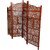 Onlinecraft Solid Wood Decorative Screen Partition (Free Standing, Finish Color - Brown, 4, Diy(Do-It-Yourself))