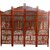 Onlinecraft Solid Wood Decorative Screen Partition (Free Standing, Finish Color - Brown, 4, Diy(Do-It-Yourself))