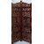 Onlinecraft Solid Wood Decorative Screen Partition (Free Standing, Finish Color - Borwn, 3, Diy(Do-It-Yourself))