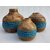 Onlinecraft Wooden Corner Table Decor Wooden Vase (6 Inch, Blue)