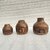 Onlinecraft Mango Wooden Flower Pot Set Of 3 Pc Big 6 ,Medium 5 , Small 4 Inch Height Wooden Vase (6 Inch, Brown)