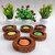 S3287 Wooden 1 - Cup Candle Holder Set (Brown, Pack Of 1)