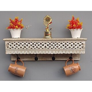 Wooden Wall Self ( H7701 ) Wooden Wall Shelf (Number Of Shelves - 1, Brown)